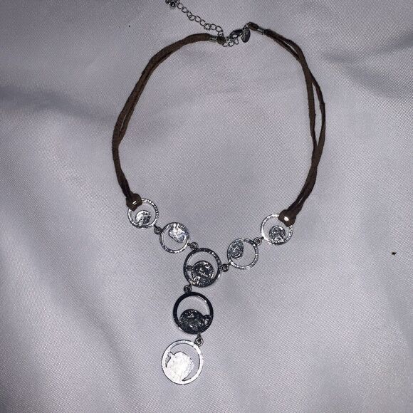 Lia Sophia Round Crystal Y-Drop Pendant Necklace 16" - Picture 4 of 9